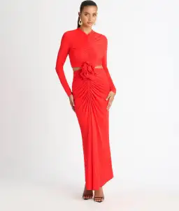 Sheike Signature Maxi Dress Red Size 6 