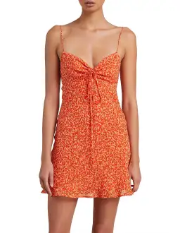 Bec & Bridge Cheri Mini Dress Orange Size XS / AU 6 for rent on The Volte - image 2