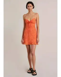 Bec & Bridge Cheri Mini Dress Orange Size XS / AU 6 for rent on The Volte - image 1