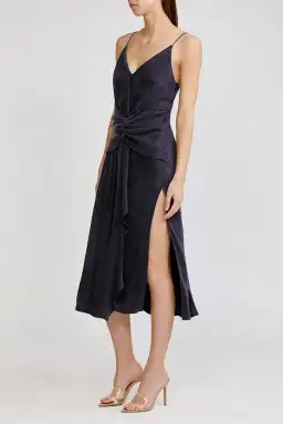Acler Portland Midi Dress Midnight Size 10  for rent on The Volte - image 2