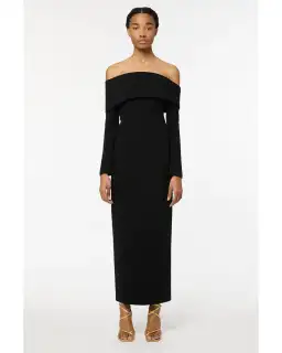 Manning Cartell Another Time Off-shoulder Dress Black Size AU 6 for rent on The Volte - image 1