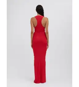 Christopher Esber Vivenda Drape Front Dress Watermelon Size 8 for rent on The Volte - image 3