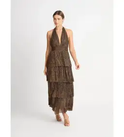 Sheike Galaxy Dress Bronze Size 12