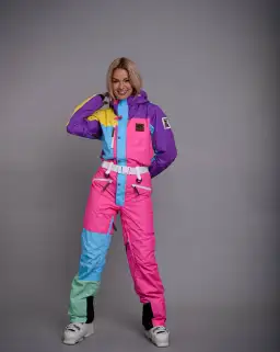 OOSC So Fetch Women’s Retro Ski Suit Pastel Multi Size 6  for rent on The Volte - image 1