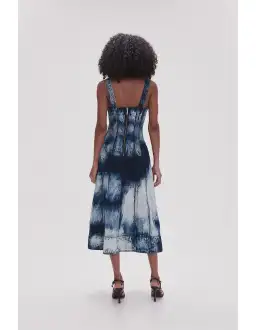 Aje Enigma Denim Midi Dress Print Size 6 for rent on The Volte - image 3