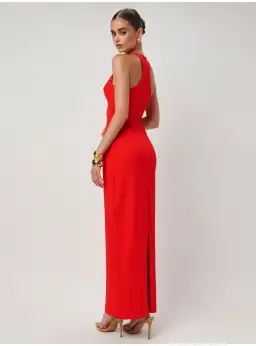 Effie Kats Eiza Gown Cherry Red Size AU 10 for rent on The Volte - image 3