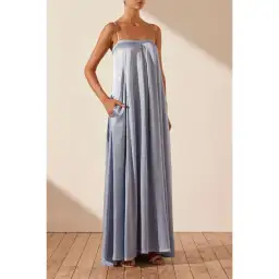 Shona Joy La Lune Column Maxi Dress in Powder Blue Size AU 6 for rent on The Volte - image 2