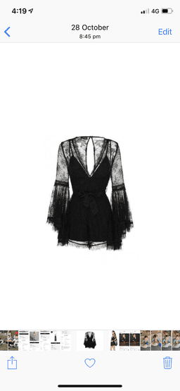 Alice McCall Gemini Playsuit Black Size 10 for rent on The Volte - image 2