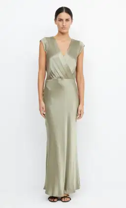 Bec & Bridge Moon Dance Maxi Dress Sage Size 12 for rent on The Volte - image 3