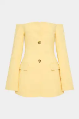 Sir the Label Sandrine Tailored Mini Dress in Limone Size 8 for rent on The Volte - image 3