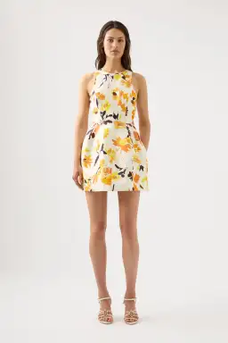 Aje Tulip Cut Out Mini Dress Floral Size 14 for rent on The Volte - image 1
