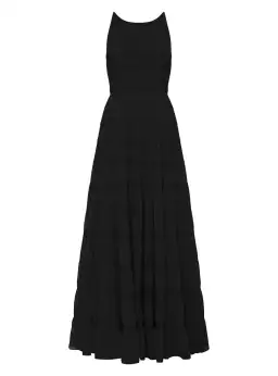 Aje Rosewood Ruched Maxi Dress in Black Size AU 12 for rent on The Volte - image 5