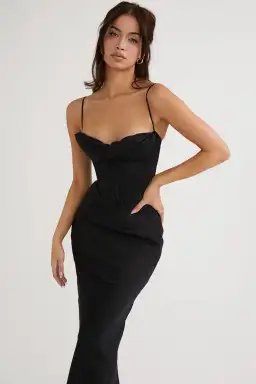 House of CB Charmaine Corset Maxi Dress Black Size S / AU 8 for rent on The Volte - image 2
