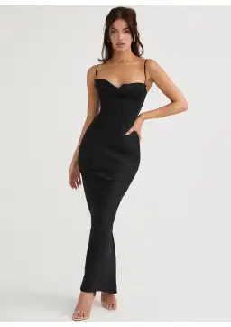 House of CB Charmaine Corset Maxi Dress Black Size S / AU 8 for rent on The Volte - image 1