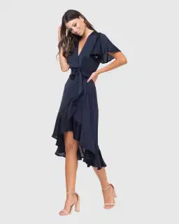 Pilgrim Stormy Maxi Dress in Blue Size AU 12 for rent on The Volte - image 2
