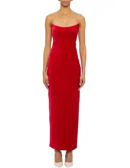 Ginger & Smart Soloist Strapless Gown Red Size AU 12 for rent on The Volte - image 1