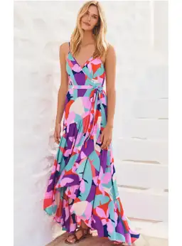 Mister Zimi Eden Maxi Dress In Bali Print Size AU 12  for rent on The Volte - image 1