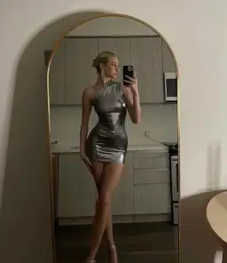 Cou Coo Gagnon Mini Dress in Glacier Grey Size S / AU 8 for rent on The Volte - image 3