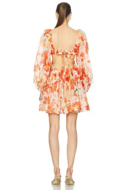 Zimmermann Tranquillity Bralette Mini Dress Red Lily Size 0P / 6 AU for rent on The Volte - image 2