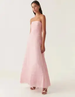 Aje Soundscape Maxi Dress Pink Size 8 for rent on The Volte - image 1