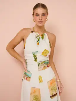 Roame Evy Dress in Desert Vista Size 1/Au 8  for rent on The Volte - image 3