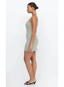 Bec & Bridge Marisol Mini Dress Silver Sage Size AU 14 for rent on The Volte - image 2
