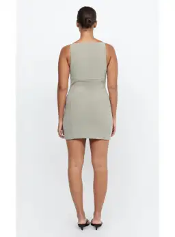 Bec & Bridge Marisol Mini Dress Silver Sage Size AU 14 for rent on The Volte - image 3