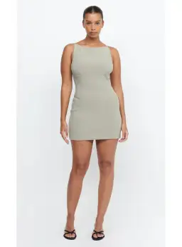 Bec & Bridge Marisol Mini Dress Silver Sage Size AU 14 for rent on The Volte - image 1