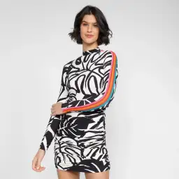 Farm Rio Mini Bodycon Dress Black And White Size M / AU 10 for rent on The Volte - image 2