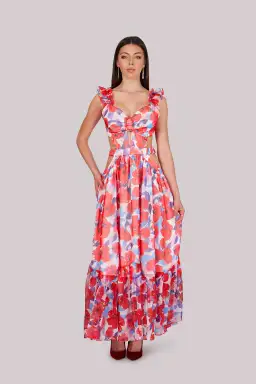 Nia & Rose Summer Breeze Maxi Dress Floral Size 8