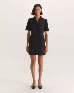 Saba Dharma Blazer Mini Dress Black Size 10 for rent on The Volte - image 1