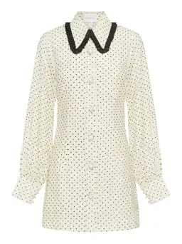 Alice McCall Dream Mini Dress Polka Dot Ivory Size 4 AU for rent on The Volte - image 4