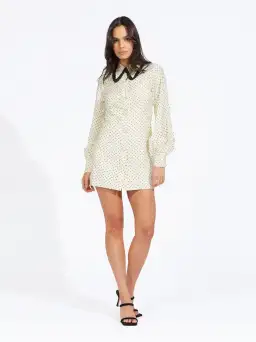 Alice McCall Dream Mini Dress Polka Dot Ivory Size 4 AU for rent on The Volte - image 1