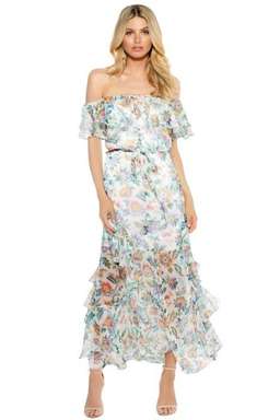 Alice McCall Oh Oh Oh Maxi Dress- Ivory Garden for rent on The Volte - image 1