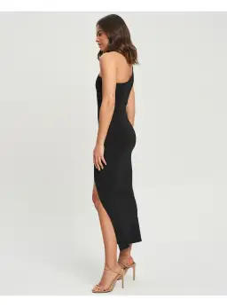 Tussah Nella Knit Dress in Black Size AU 10 for rent on The Volte - image 2