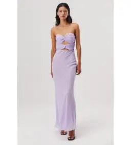 Misha Saga Maxi Dress In Violet Size 8  for rent on The Volte - image 1