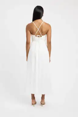 Kookai Hayman Halter Maxi Dress White Size 8  for rent on The Volte - image 2