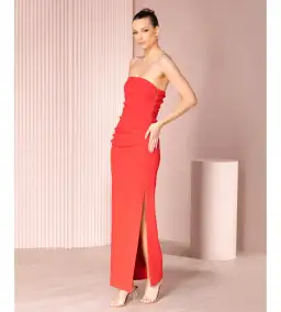 Azzurielle Torin Gown Red Size 8 for rent on The Volte - image 2