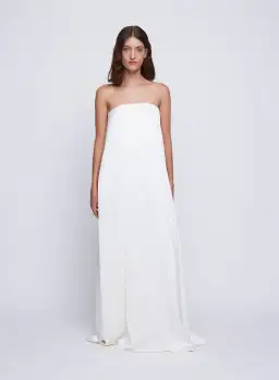 Anna Quan Delfina Gown Ivory White Size 10 for rent on The Volte - image 1
