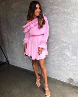 Mossman A Slice of Heaven Mini Dress Pink Size 12 for rent on The Volte - image 3