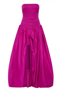 Aje Violette Bubble Hem Maxi Dress Fuschia Pink Size 4 for rent on The Volte - image 3
