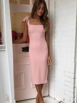 By Nicola Sweetest Thing Pink Dress Size 10 for rent on The Volte - image 1