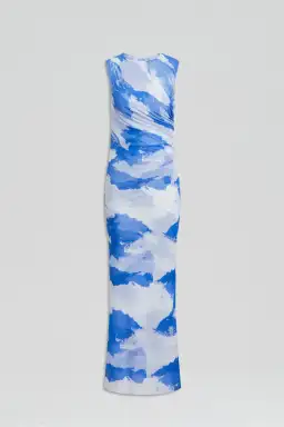 Scanlan Theodore Italian Cloud Print Dress Print Size 10 for rent on The Volte - image 4