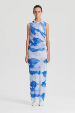 Scanlan Theodore Italian Cloud Print Dress Print Size 10 for rent on The Volte - image 1