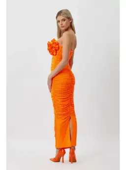 Bianca & Bridgett Tara Gown Orange Size AU 12 for rent on The Volte - image 3