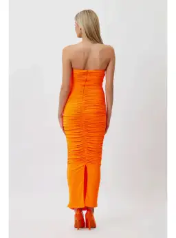 Bianca & Bridgett Tara Gown Orange Size AU 12 for rent on The Volte - image 4