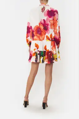Camilla Pretty As A Poppy Tiered Shirt Dress Size L / AU 14 for rent on The Volte - image 3