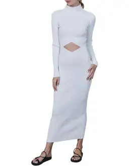 Bec & Bridge Lillian Midi Dress Ivory Size 6 for rent on The Volte - image 4