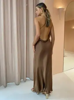 Bec & Bridge Annika Maxi Dress Chocolate Size 6 AU / 2 US for rent on The Volte - image 4