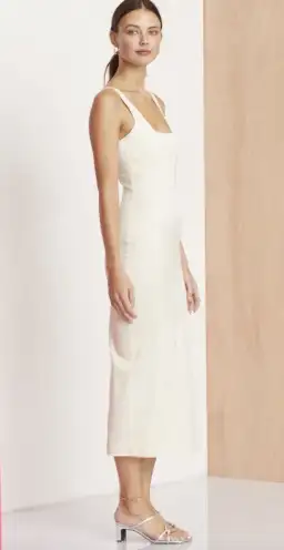 Bec & Bridge Zebra Midi Dress Vanilla Size 12 AU for rent on The Volte - image 2